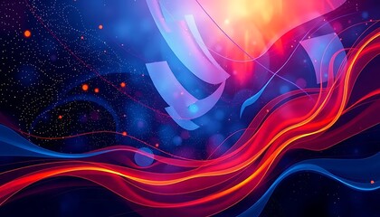 abstract background with waves