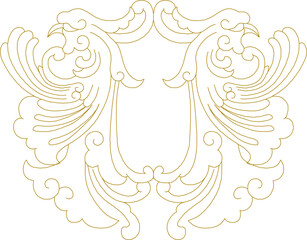 Vector sketch illustration silhouette vintage classic abstract decorative decoration ornament design 