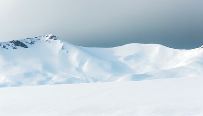 Summit of Snowy Mountain: Pure and Natural Beauty