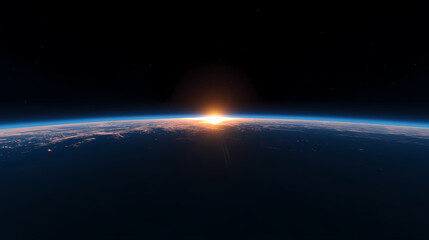 Obraz premium Blue Earth in Space