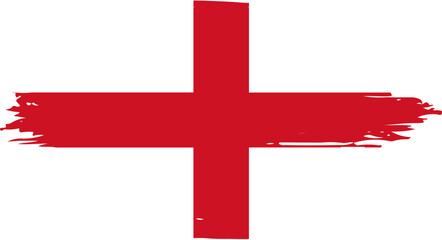 Obraz premium Brush On England Flag