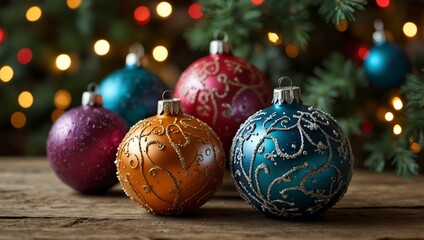 Colorful holiday decoration set for home displays.