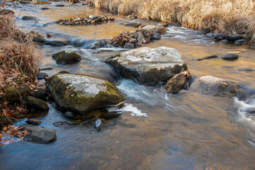 the cascading water of willard brook