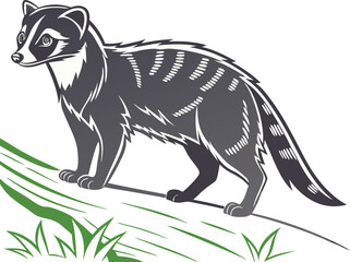 Vector Illustration of a Civet 
