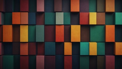 Colorful square-shaped abstract geometry for design elements.