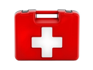 First aid kit isolated on transparent background