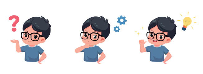 kid boy question thinking searches idea process 