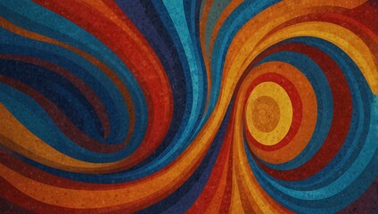 Fototapeta premium Colorful swirl pattern with blue, red, and orange.