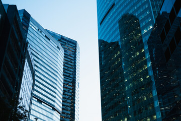 Moscow Techno City Skyscrapers at Dusk