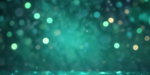 Colorful aqua turquoise and teal green bokeh background with a subtle shimmer effect, teal, green, turquoise