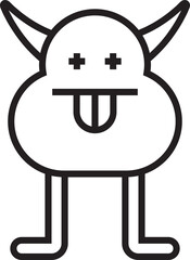 Cute Monster Character Illustration
