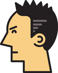 angry male face avatar