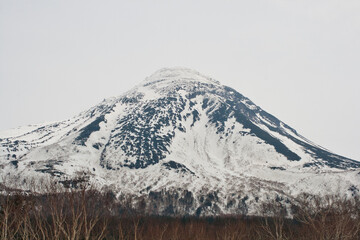 snow covered mountains
