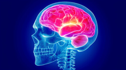 A detailed illustration of the human brain, highlighting its structure and function. This image showcases the brains complexity, vital for understanding neuroscience.