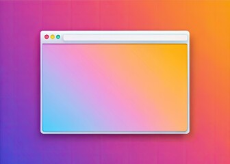 Realistic Blank Browser Window Mockup for Candid Photography with Toolbar and Shadow â€“ Ideal for Web Design Projects and Digital Presentations
