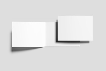 Blank A4 Landscape brochure mockup 