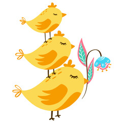 Easter decoration illustration