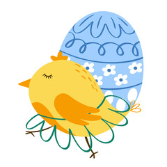 Easter decoration illustration