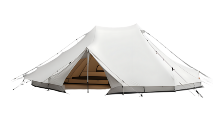White tent isolated on transparent background