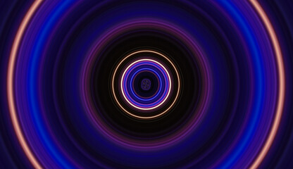 Blue and violet abstract circle background. Big data, speed backdrop