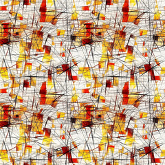 Obraz premium Seamless abstract background with warm colors and intricate lines