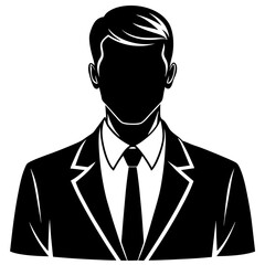 A sleek, flat silhouette illustration on a white background