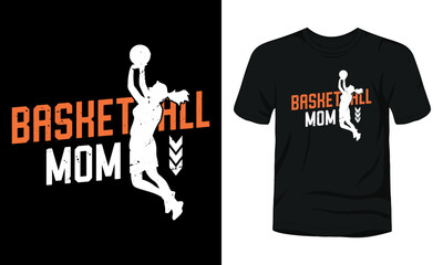 Basketball mom t-shirt template