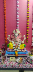 photograph of Lord ganapati Idol, Happy Ganesh Chaturthi.