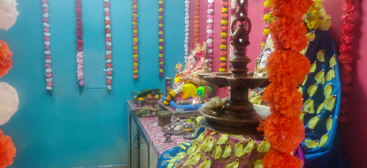 photograph of Lord gauri ganapati Idol, Happy Ganesh Chaturthi.