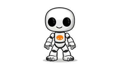 Minimalist Alien Icon, a simple yet striking design featuring a red alien silhouette accented with orange elements, embodying modern digital aesthetics.