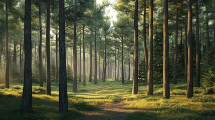 Obraz premium Forest of calm and relaxation