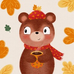 autumn toy bear