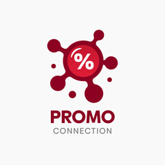 Promo Connection Logo Design Template. Good for Business, Agency, Community and Organization. 