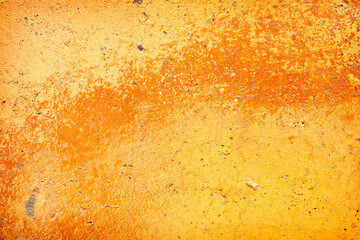 Shabby Yellow Painted Rusty Surface