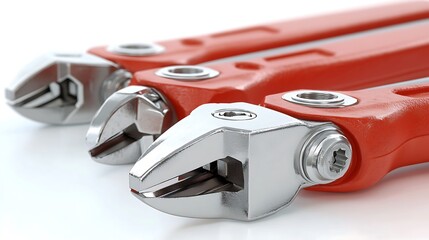 A clip art of a red toolbox with tools spilling out on a white background