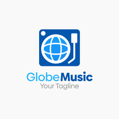 Global Music Logo Design Template. Good for Business, Agency, Community and Organization. 