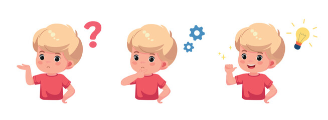 kid boy question thinking searches idea process 