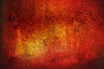Abstract Red and Yellow Textured Background 