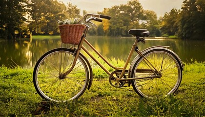 Fototapeta premium bicycle in the park
