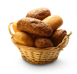 White and brown buns
