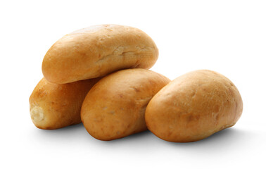 White buns isolated on white