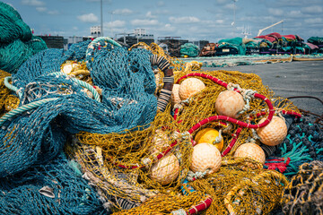 Fischernetz, Hafen