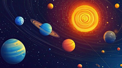 Vibrant Planetary System Orbiting A Fiery Star