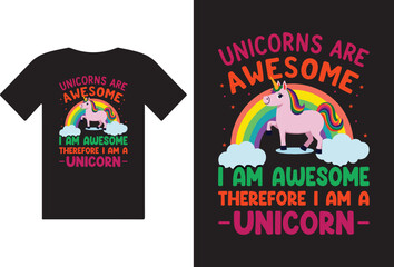 Unicorn t-shirt design