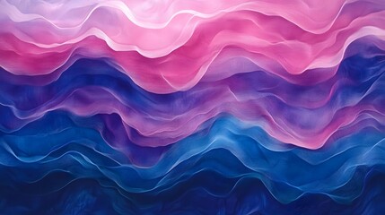 Fototapeta premium Abstract Waves of Pink Purple and Blue Hues