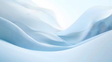 Abstract Light Blue Wave Pattern Design