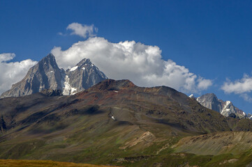 Ushba Mountain in Svaneti region of Georgia