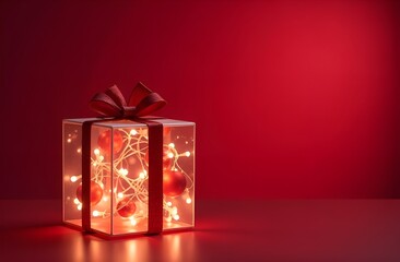 A gift that contains a beautiful shimmering garland.