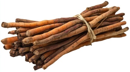 Bundle of baby carrots, transparent background 
