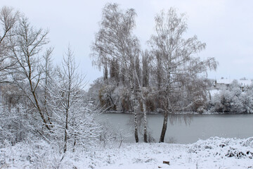 Ukrainian village before Christmas